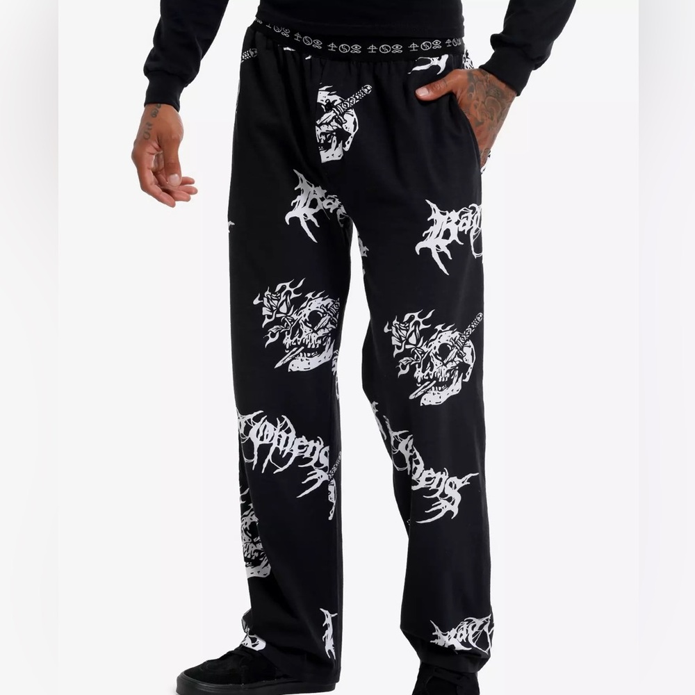 Unisex Bad Omens Skull & Dagger Pajama Pants Hot Topic